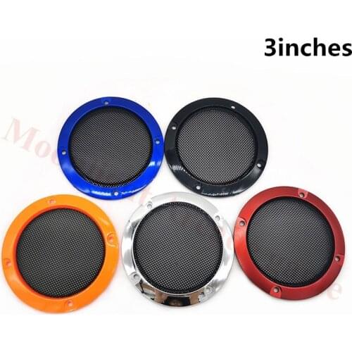 2Pcs 3Inch Speaker Net Cover High-grade Car Home Mesh Enclosure Speakers Plastic Frame Metal Iron Wire Grilles Speaker