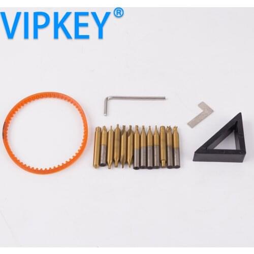 The titanizing the full set of key cutting machine milling key cutter drill bit and guide pin probe parts