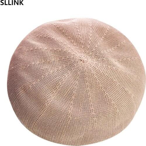 Knitted Beret winter adult knitted hat versatile leisure net red wool BERET wholesale autumn and winter 2021