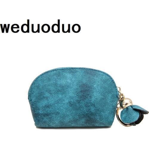 Weduoduo Brand Women Coin Wallet Mini Cute Coin Purse Prtaloid Pendant Coin Organizer Bag Card Holder Outside Key Chain Holder