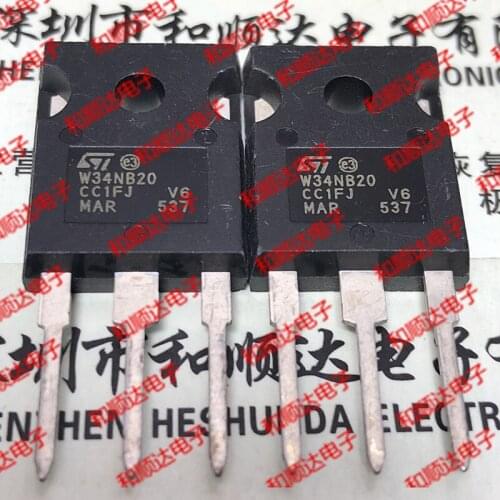10pcs/lot W34NB20 STW34NB20 New stock TO-247 200V 34A