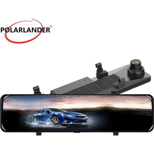 12 inch Noise Reduction MIC GPS+BD Black BLE 4.0 FM Dual Recording Streaming Media Recorder TF 64GB Touch Screen Wifi Hotspot