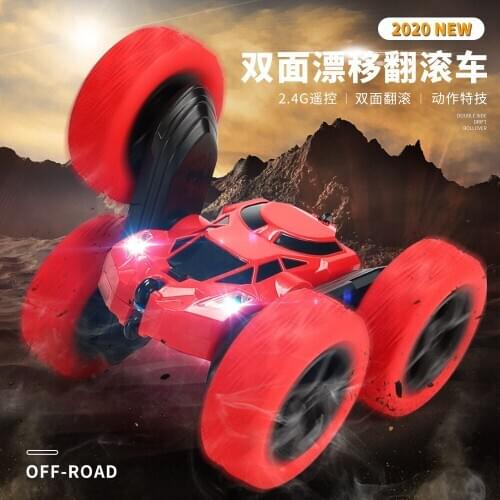 2.4GHz Toys for Boys RC Car Double-Sided 360 Degree Flip Stunt Car Charging Auto Racing Wall Climbing Car Childrens Toy Car