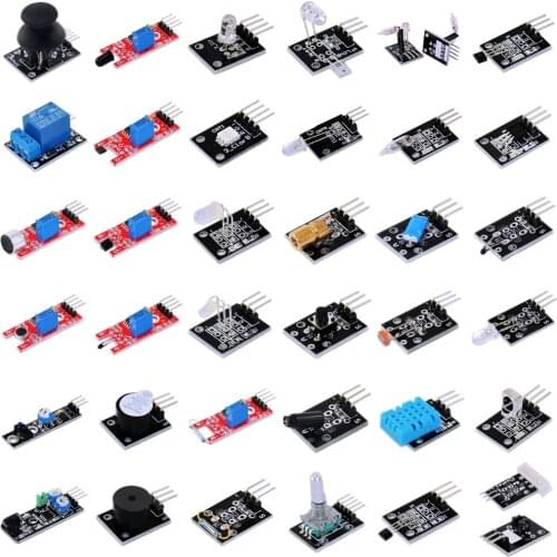 37 IN 1 SENSOR KITS FOR ARDUINO HIGH-QUALITY FREE SHIPPING (Works with Official for Arduino Boards)