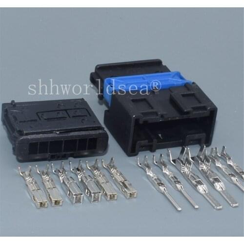 Shhworldsea 6 pin 2.8mm 1.5mm auto electronic housing plug, wire harness hybrid connector car wire plug 98821106X