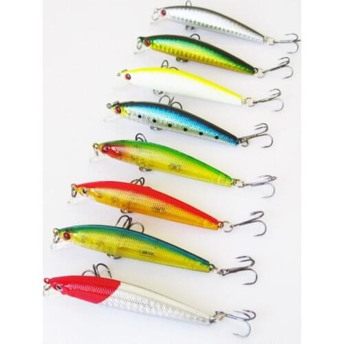 8.5cm /8g hot professional quality fishing lure wobblers minnow crank crank bait excellent painting