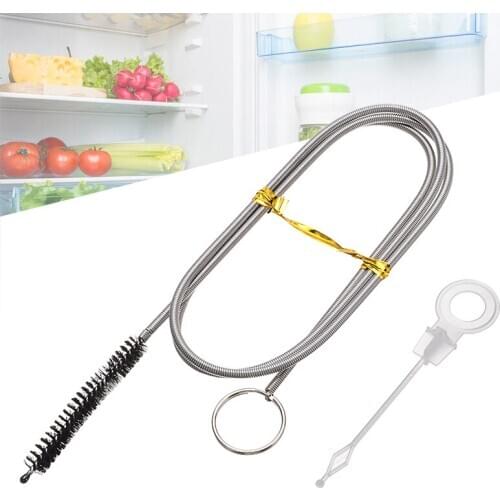 90cm Refrigerator Scrub Brush Drain Hole Unblocker Cleaner Flexible Tool Suitable For Drain-pipe Water Pump Aquarium