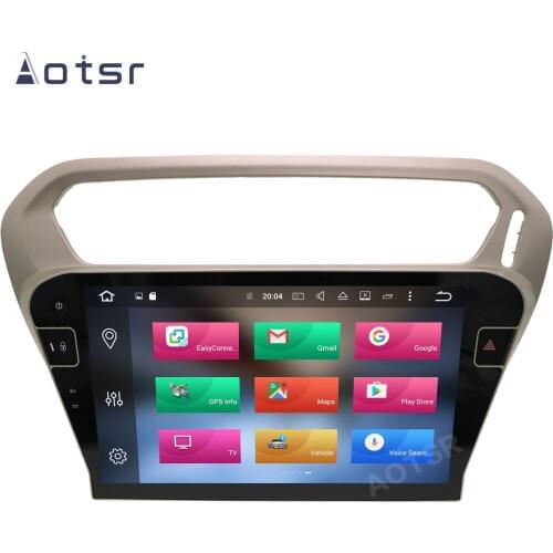 AOTSR 2 Din Android 10 Car Radio For Peugeot 301 2013 - 2016 Multimedia Player Auto GPS Navigation DSP IPS Carplay AutoRadio