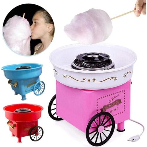 Electric DIY Sweet Cotton Candy Maker Portable Cotton Sugar Floss Machine Girl Boy Gift Childrens Day Marshmallow Machine