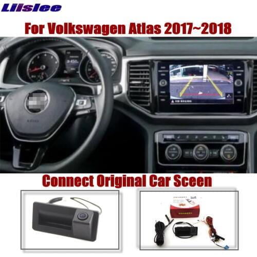Car Parking Reverse Camera Rear For Volkswagen VW Teramont Atlas 2017-2020 Original Screen Upgrade Dynamic Trajectory Image CAM