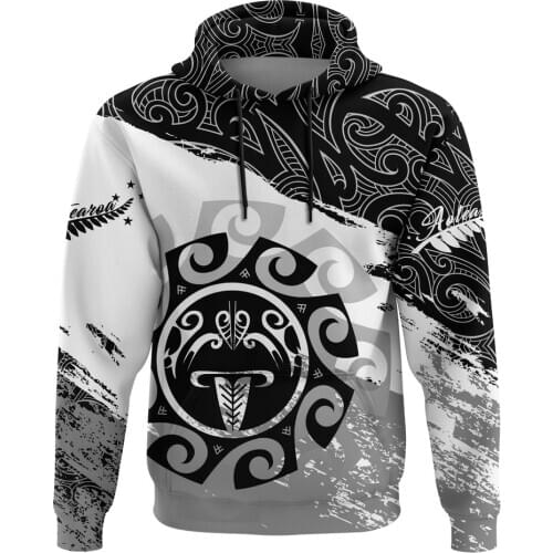 NewFashion New Zealand Maori Tribe Aotearoa Country Flag Retro Funny Tracksuit Men/Women Pullover Streetwear 3DPrint hoodies A-6