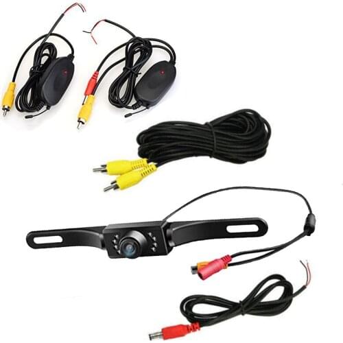 Wireless 7 LED Night Vision Car Rear Camera CCD Reverse Backup Parking Rearview Camera CMOS Waterproof rear view camera