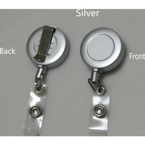 Badge Reel for Access Card, Retractable Chain Work Card keychain coil Testificate ID IC Card Holder