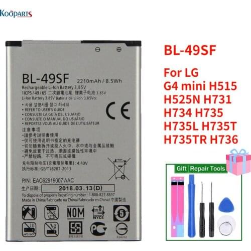 BL-49SF Battery Replacement for LG G4 mini H515 H525N H731 H734 H735 H735L H735T H735TR H736 BL49SF Batteries Bateria