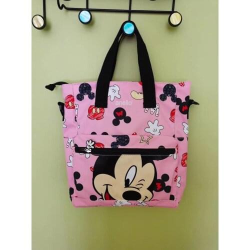 Disney Student cram bag female mickey mouse handbag messenger shoulder bag new cartoon bag shopping bag children tote bag