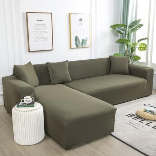 Double three-seat sofa all-inclusive fabric cover sofa cover cover sofa cushion full cover universal leather solid color sofa