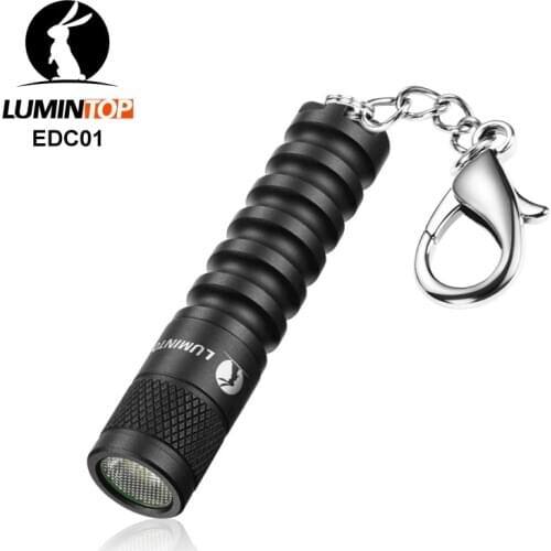 Lumintop EDC01 AAA flashlight 120 Lumens portable mini flashlight GW.PUSRA1 PM 6500K cold white with keychain flashlight