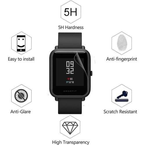 Hydrogel Film for Amazfit Bip U S Pop Pro GTR 47mm 42mm GTS 2 Screen Protector Protection Cover (Not Glass)