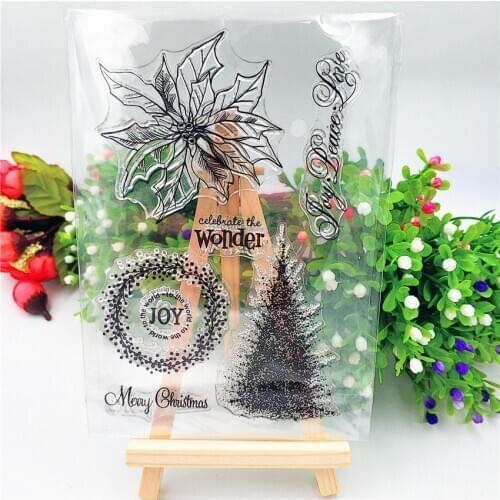 Hot selling Easter tree transparent clear stamp / silicone seal roller stamp DIY scrapbook album / card production