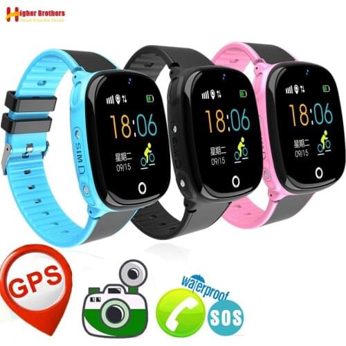 HW11 IP67 Waterproof Smart GPS Tracker Locator Kid Baby Student SOS Call Remote Monitor Camera Phone Smartwatch Watch Wristwatch