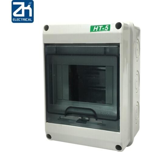 Air switch box HT-5 circuit waterproof distribution box Strong electric wiring box Lighting box empty open box plastic