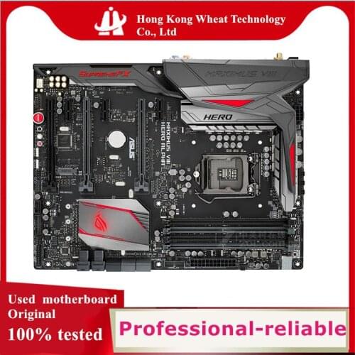 For ASUS MAXIMUS VIII HERO/ALPHA Motherboard Socket LGA 1151 DDR4 M.2 nvme ssd For Intel Z170 Original Desktop Used Mainboard