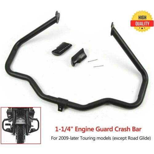 Matte/Bright Black Silver Motorcycle Front Engine Guard Metal Steel Highway Crash Bar for Harley Street Glide FLHX 2009-2017