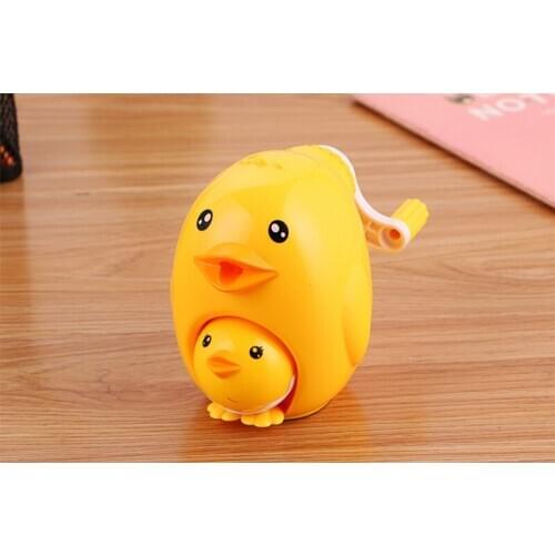 Cute Chick Pencil Sharpener Cutter Knife Promotional Gift Stationery Student Cartoon Pencil Sharpener Kid Student Gift