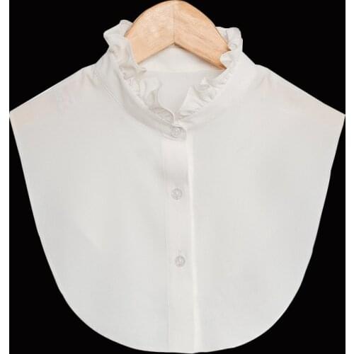 Fashion Fake Collar for Shirt Detachable Collar Lapel Blouse Top Men Women Black White Clothes Shirt Sweater Decor