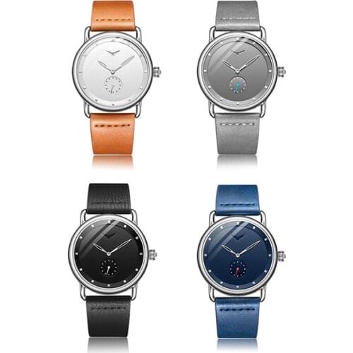 Mens Quartz Watch 41mm Dial Width Strap Adjustable Waterproof Simple Fashion Comfortable to Wear Watch d88