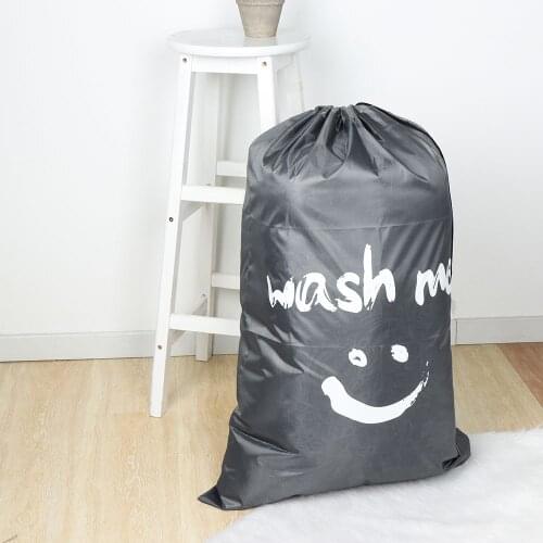 Nylon Laundry Bag Wash Me Travel Storage Pouch Machine Washable Dirty Clothes Organizer Wash Drawstring Bag