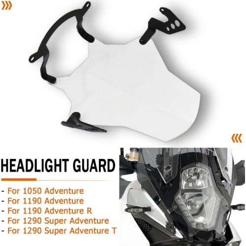 New For 1050 Adventure ADV 1190 Adventure /R 1290 Super Adventure /T Motorcycle Headlight Guard Protector Transparent Lens Cover