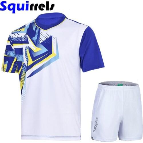 Badminton clothing mens suit short-sleeved tops badminton competition training clothing quick-drying and breathable T shirt