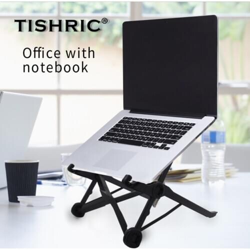 TISHRIC Laptop Stand Folding Lifting Notebook Computer Cooling Bracket Laptop Base/Holder Common for Notebook of 11.6 inch Above