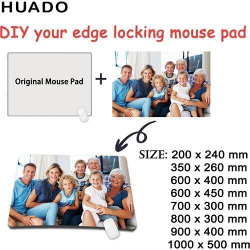 DIY Custom Mouse pad xl gamer grande Locking Edge Computer Keyboard desk Mat Table Gaming Mousepad for office drop shipping