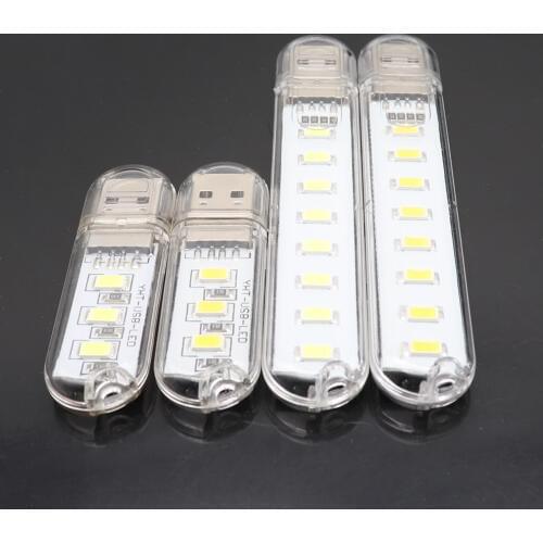 Mini Portable USB LED Light 5V SMD5730 Table Lamp flashlight Night light For Power Bank PC Laptop Book Light hiking Camping Lamp