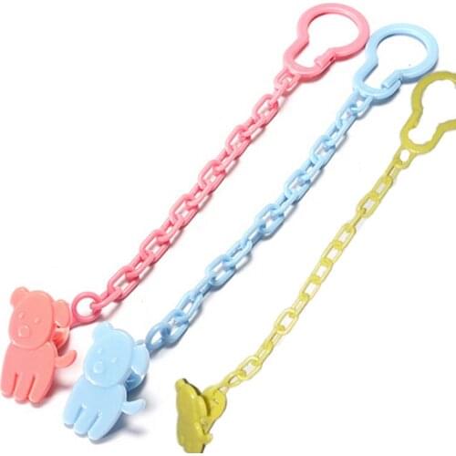 Baby Infant Dummy Pacifier Soother Chain Clip Holder Toddler Toy Gift Free Shipping