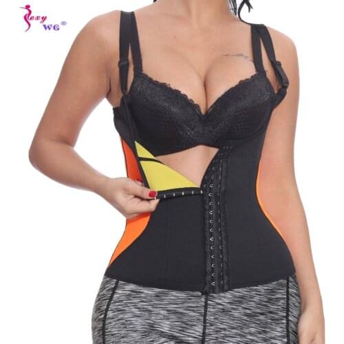 SEXYWG Waist Trainer Sauna Top Women Slimming Shirt for Sport Workout Corset Waist Trainer Body Shaper Belly Body Shapewear