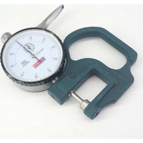 Dial Thickness Gauge 0-10mm 0.01mm Leather Paper And Film Measuring Instrument Thickness Tester Meter Cloth Leather Paper Film