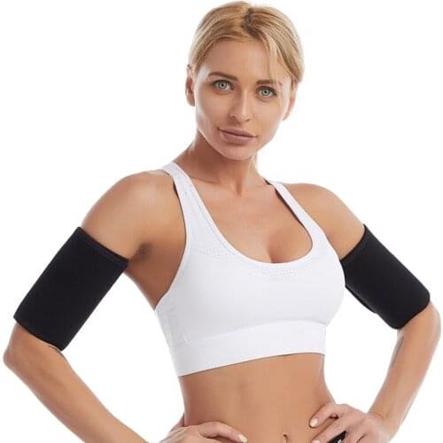Slimming Arm Trimmer Hot Sweat Sauna Effect Compression Top Upper Arm Band Wrap Sleeve Shapers Fat Burner Slimmer Women Workout