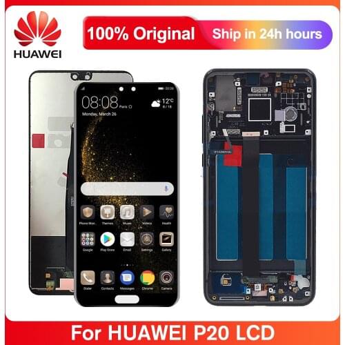 5.8" Lcd Screen For Huawei P20 LCD Display Touch Screen Digitizer Assembly With Frame For Huawei P20 LCD EML-L29 L22 L09 AL00