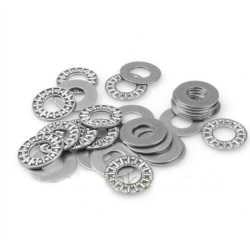 10 PCS 12x26x2mm Thrust Needle Roller Bearing & Two Washers AXK1226+2AS