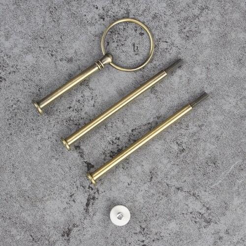 10Pcs Bronze Round Special offer 3-tier Gold Cake plate fitting Cake Stand Style Silver