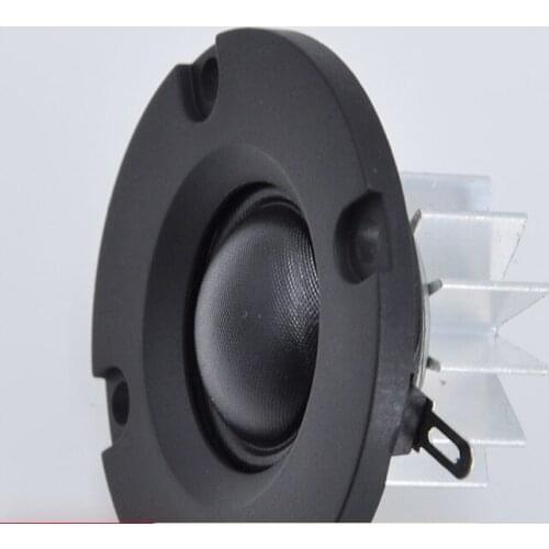 2pcs 51mm 4ohm 5~15W Dome Silk Film tweeter Speaker hifi treble With heatsink