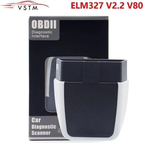 Bluetooth ELM327 2.2 Auto Diagnostic Scanner Update of V1.5 ELM 327 Car Code Reader PIC18F25K80 Chip Support Lightling