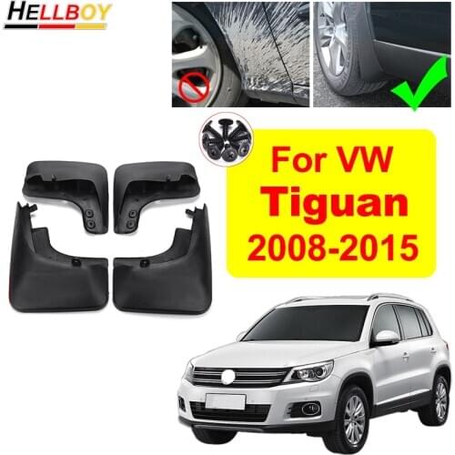 Car Mud Flaps For Volkswagen VW Tiguan 2008 2009 2010 2011 2012 2013 2014 2015 Exterior Front Rear Mudguards Fender Splash Guard