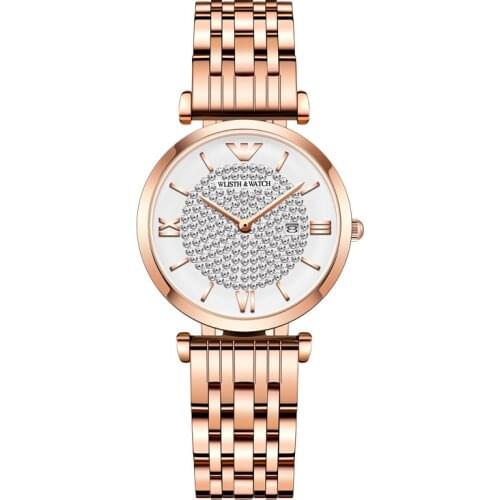 Fashion Women Watch Starry Diamond Quartz Watch Waterproof 30M Stereo Roman Scale Luxury Women Clock Gift часы женские relogio