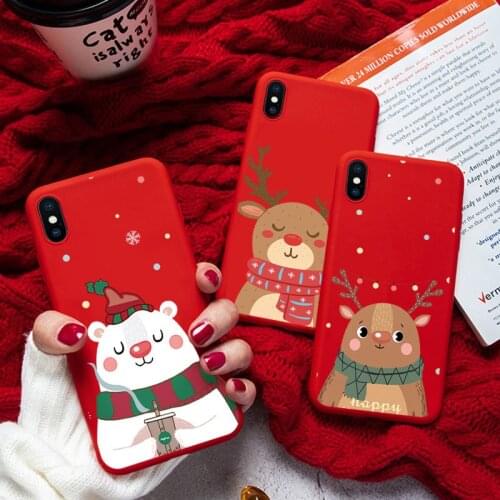 Xmas Animals Case For Huawei P30 P20 P40 Mate 10 20 Lite E Pro P Smart Y6 Y7 Y9 2019 Honor 9X 9A 9C 8A 10i 20i 10 Lite TPU Cover