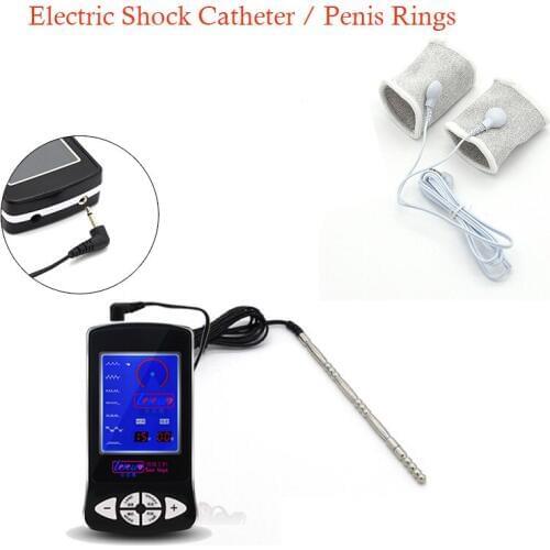 Electro Shock Medical Themed Kits Sex Toys For Men Male , Penis Stimulation Cock Ball Ring Urethral Dilator Beaded Penis Plug