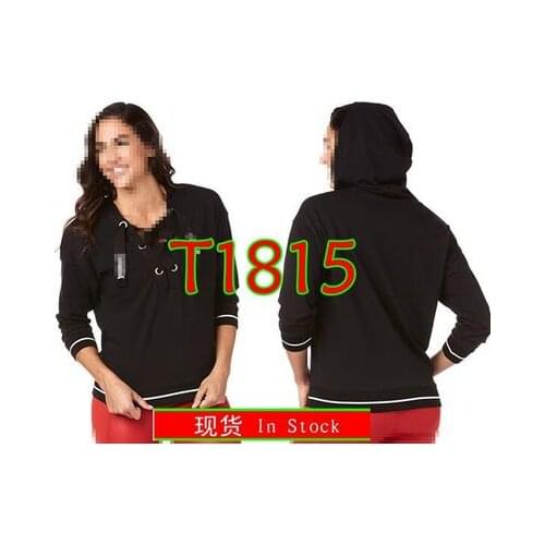FIT FUNKY Womens Knitted cotton clothes zum fitness clothes tshirt tops fashion coat outwear with hoodies T1815